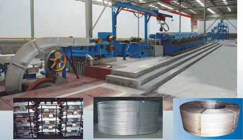 電工用圓鋁桿連鑄連軋生產線 Round aluminum rod continuous casting and rolling production line for electrical purposes